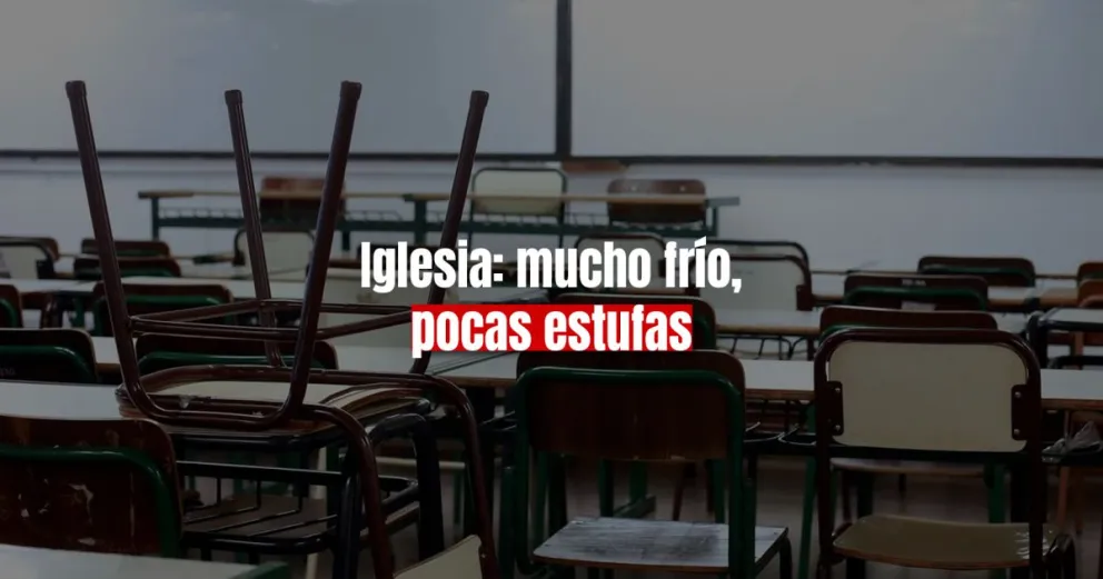 Alumnos de un colegio de Iglesia protestan por falta de calefacción en las aulas