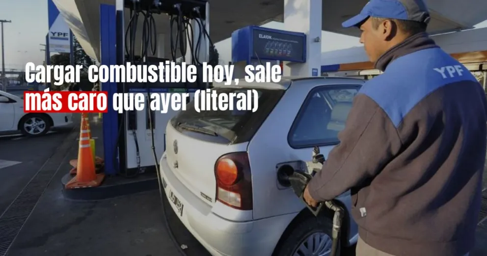YPF aumentó los combustibles este sábado