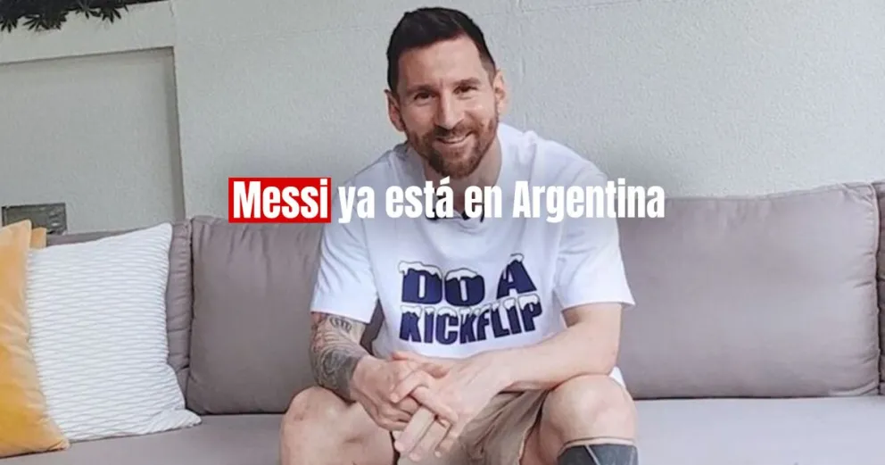 Messi llegó a Argentina para pasar unos días de relax en Rosario