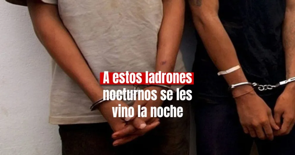 Tres ladrones nocturnos detenidos por meterse a una casa