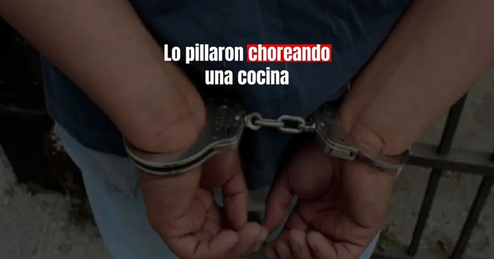 Un joven de 19 años robó una cocina y fue detenido