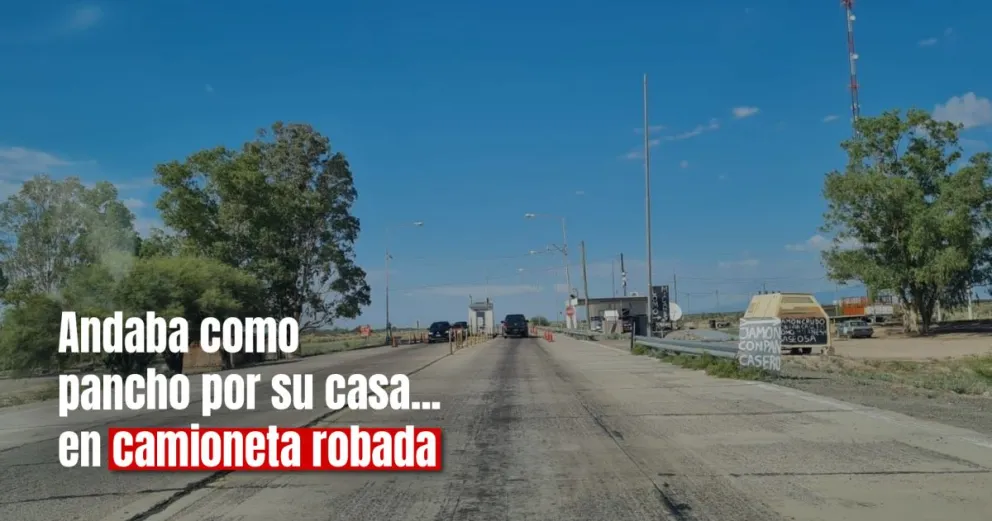 Detuvieron a un mendocino que se movía en una camioneta robada 