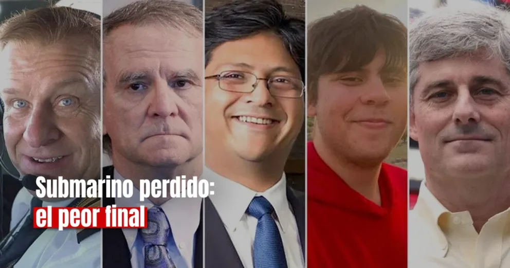 Confirmaron la muerte de los cinco tripulantes del submarino perdido
