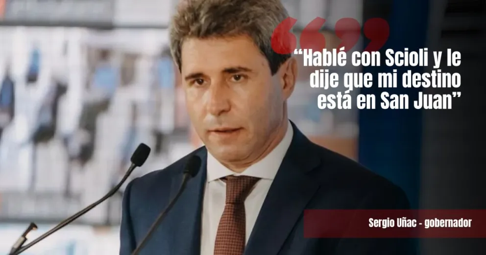 Uñac no descartó ir por un cargo legislativo nacional