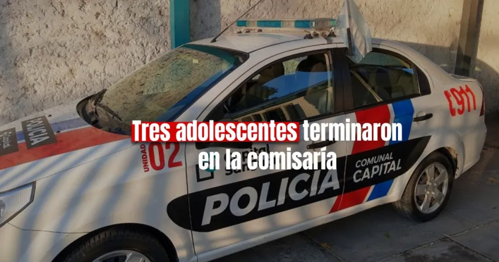 Tres adolescentes fueron detenidos por robar y amenazar a dos personas 
