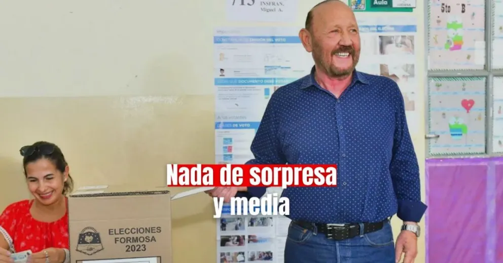 Elecciones en Formosa: Insfrán se impone y está cada vez más cerca de su octava reelección