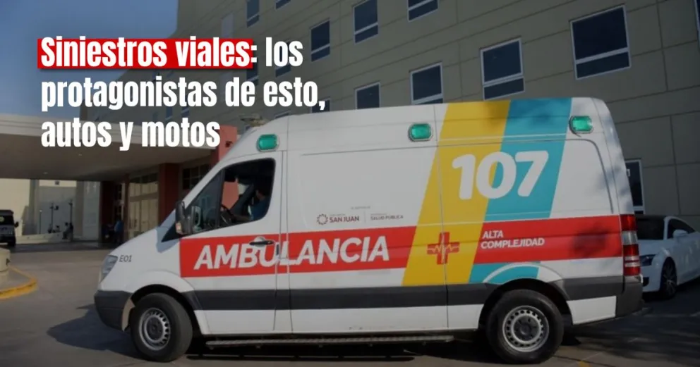 Dos motociclistas internados tras sufrir distintos siniestros viales 