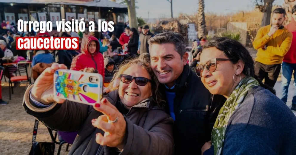Marcelo Orrego visitó Caucete y habló de los ejes de su campaña 